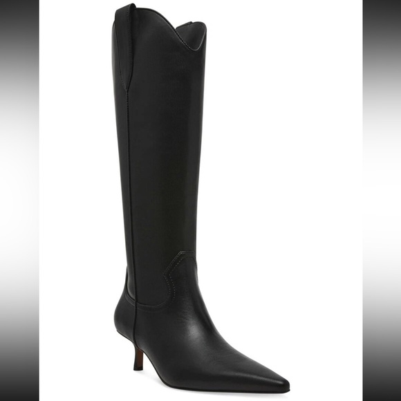 Steven By Steve Madden Black Heeled Boots - Picture 1 of 16
